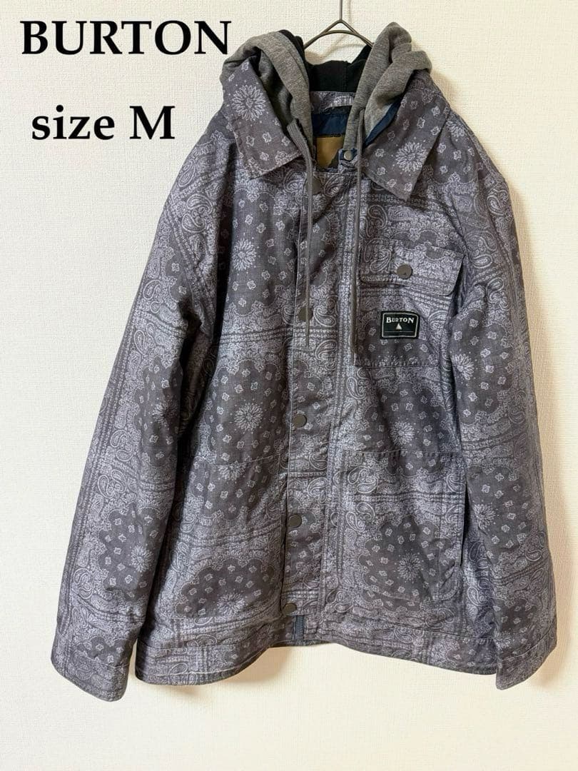 バートン　スノボウェア　ペイズリー柄　size M