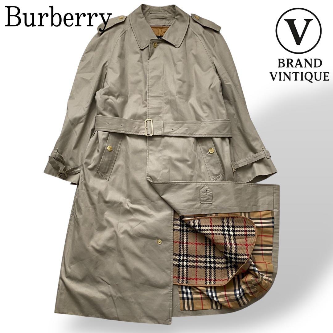 【極美品】 バーバリーズ トレンチコート ライナー ノバチェック ベルト メンズ
