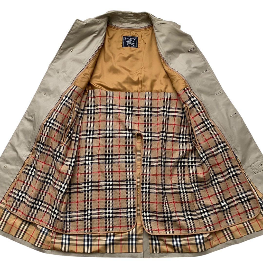 【極美品】 バーバリーズ トレンチコート ライナー ノバチェック ベルト メンズ