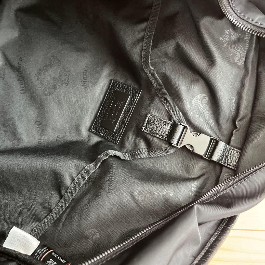 orobianco オロビアンコ ブラックナイロントートバッグ ビジネスバッグ