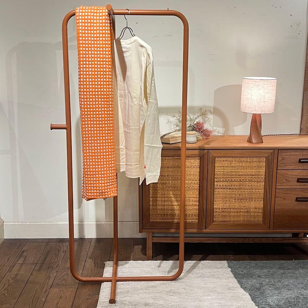 unico ハンガー　ラック　キャメル