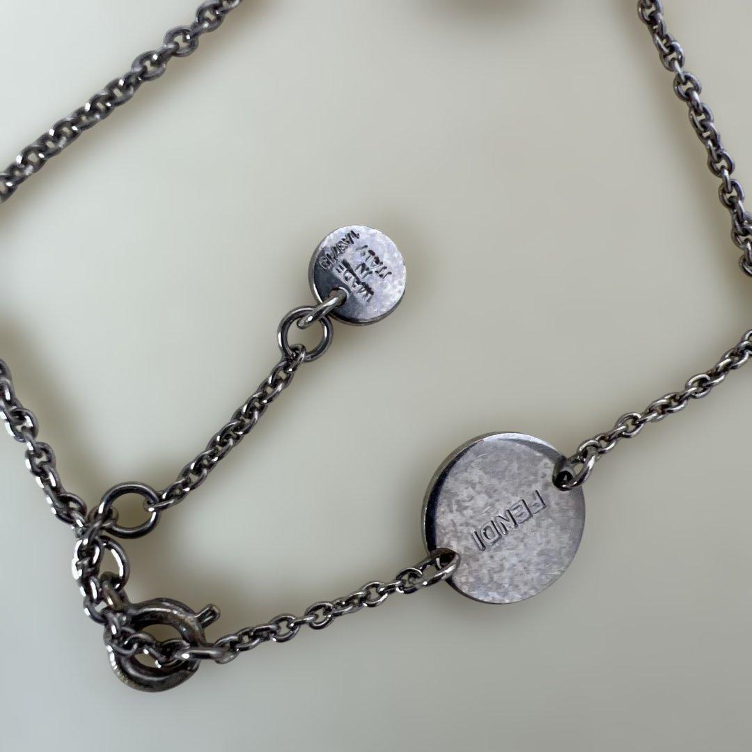 FENDI ロゴ シルバーブレスレット