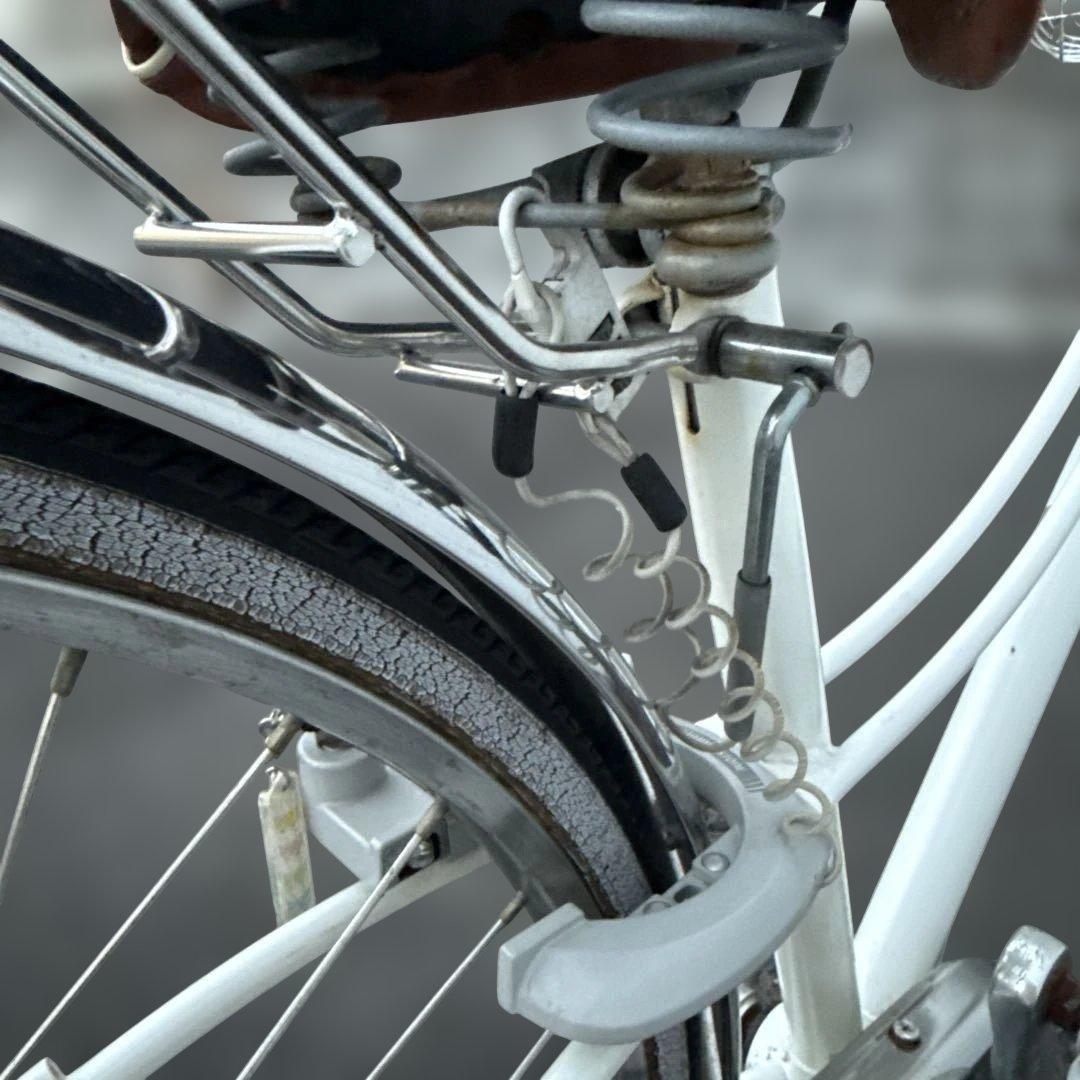 直接引き取りのみ　ロココ　27インチ自転車　ホワイト