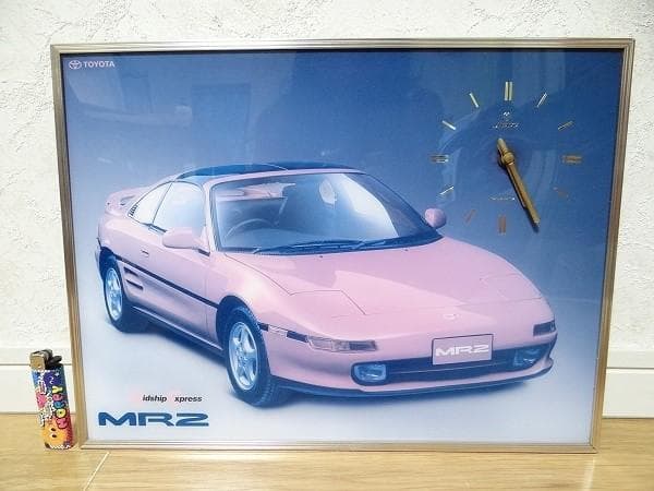 非売品 90年代 ビンテージ トヨタ MR-2 MR2 SW20型 時計 旧車