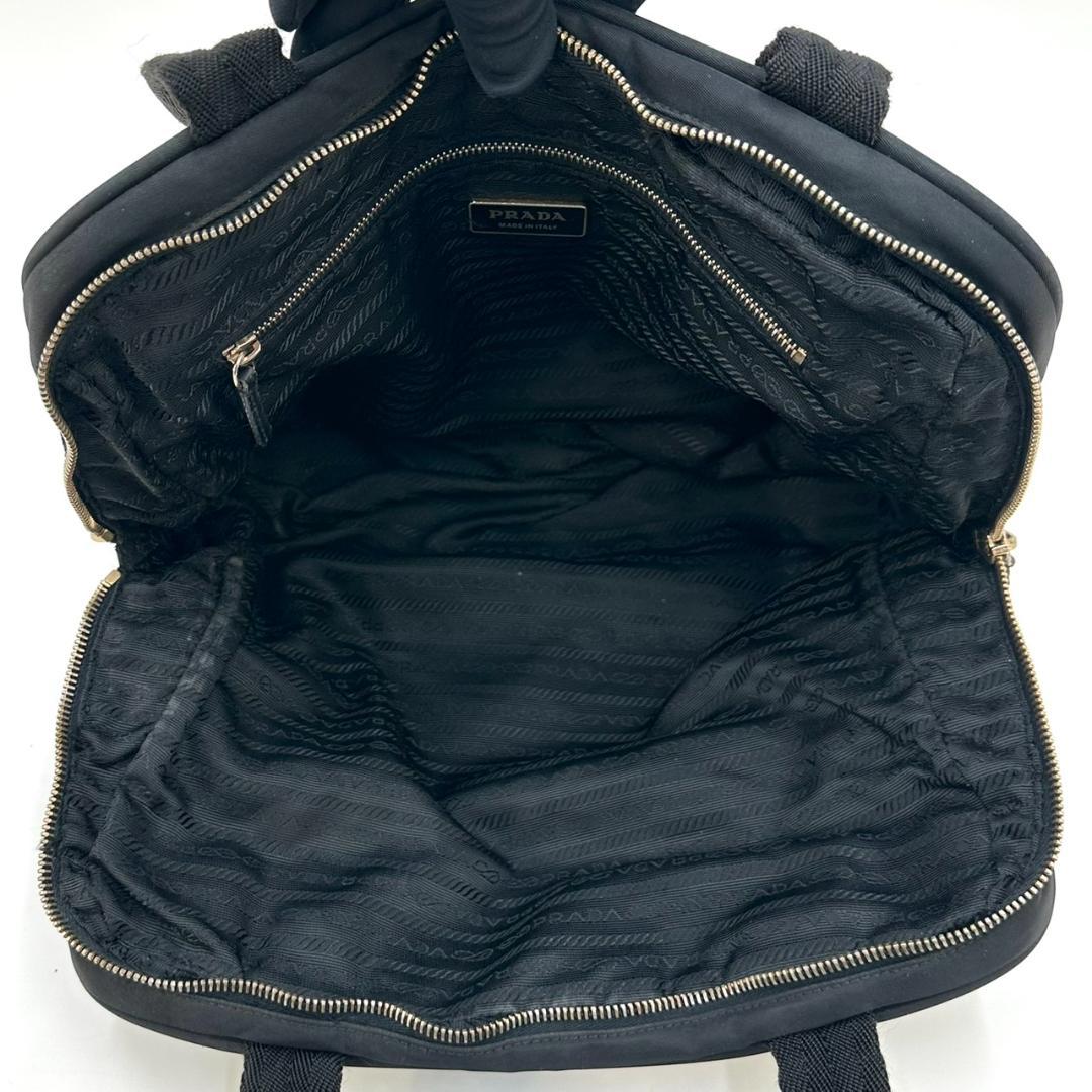 PRADA プラダ 三角ロゴプレート ハンドバッグ トートバッグ ゴールド金具