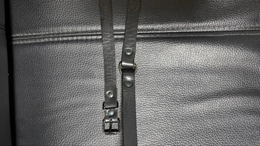 veronique branquinho レザーロングベルト　2連