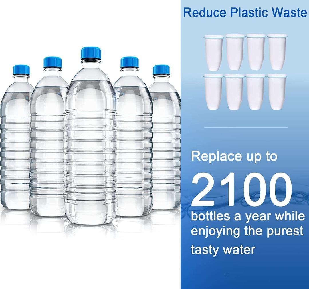 ZR-017 ウォーターピッチャー・ディスペンサー交換用浄水フィルター ８パック