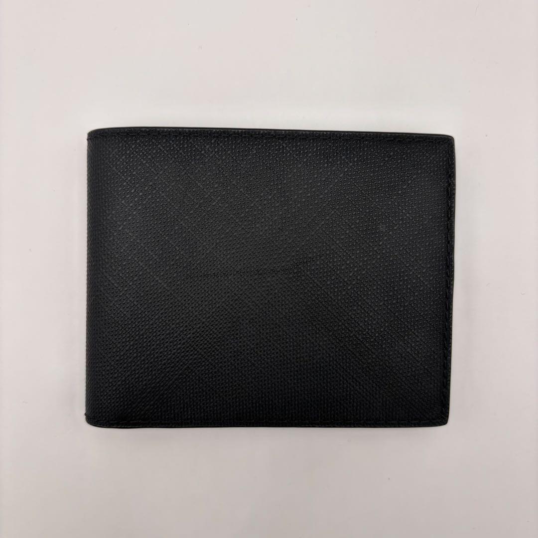 BURBERRY 二つ折り財布　チェック　スモークドノバチェック　折り財布　財布