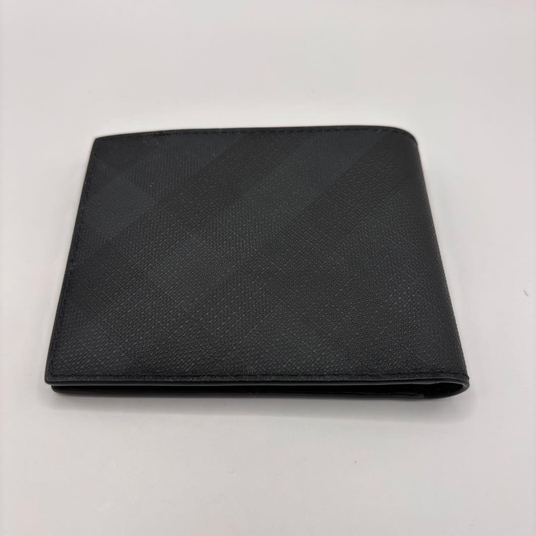 BURBERRY 二つ折り財布　チェック　スモークドノバチェック　折り財布　財布