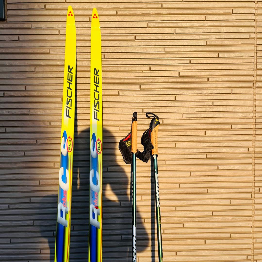 FISCHER クロスカントリースキー　＋　SWIXポール セット