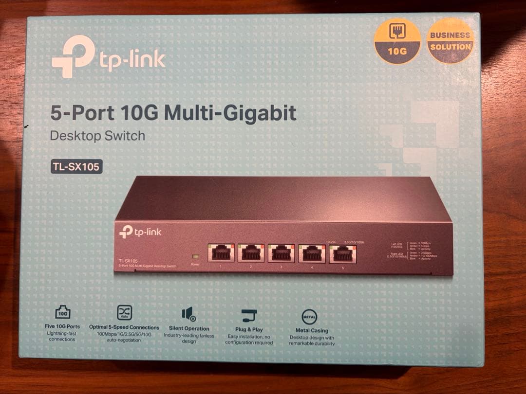【tp-link】10Gポート×5 アンマネージスイッチ