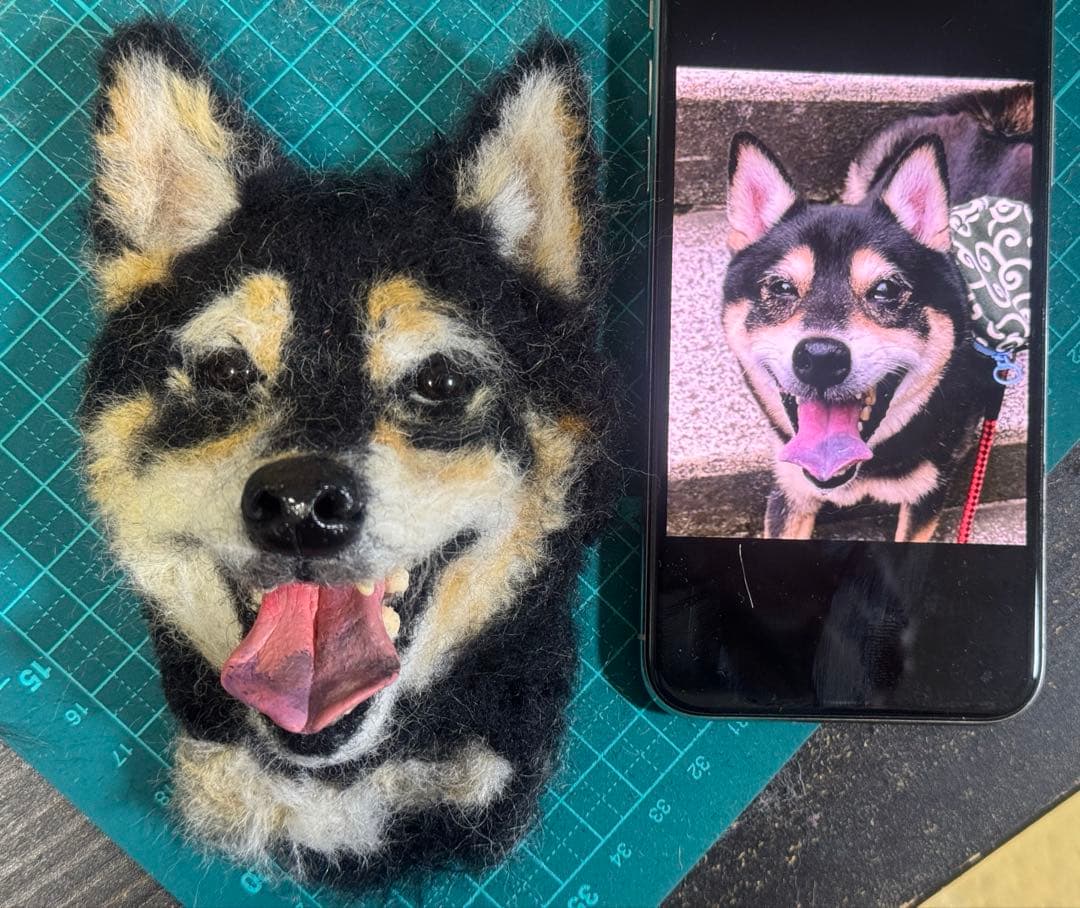 わんこ限定　うちの子プレート　オーダー受付　羊毛フェルト