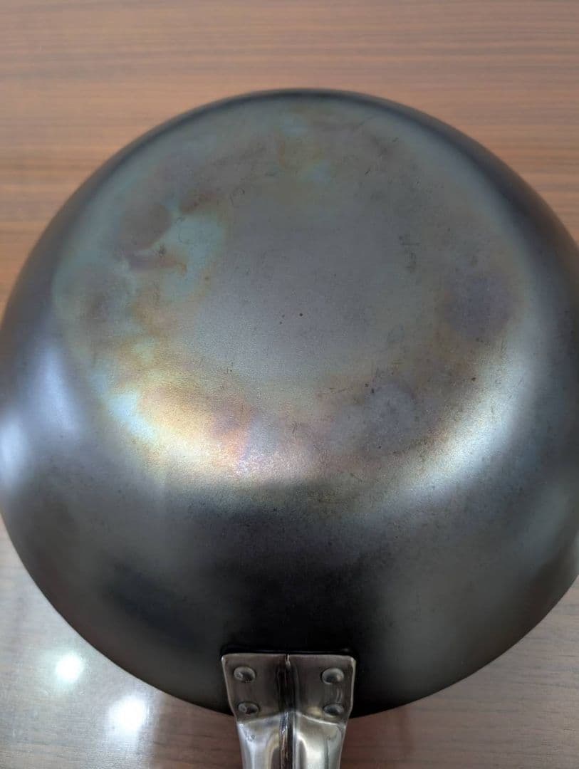 HANAKO+ａ 打ち出し窒化加工深型フライパン　27cm　チタンハンドル