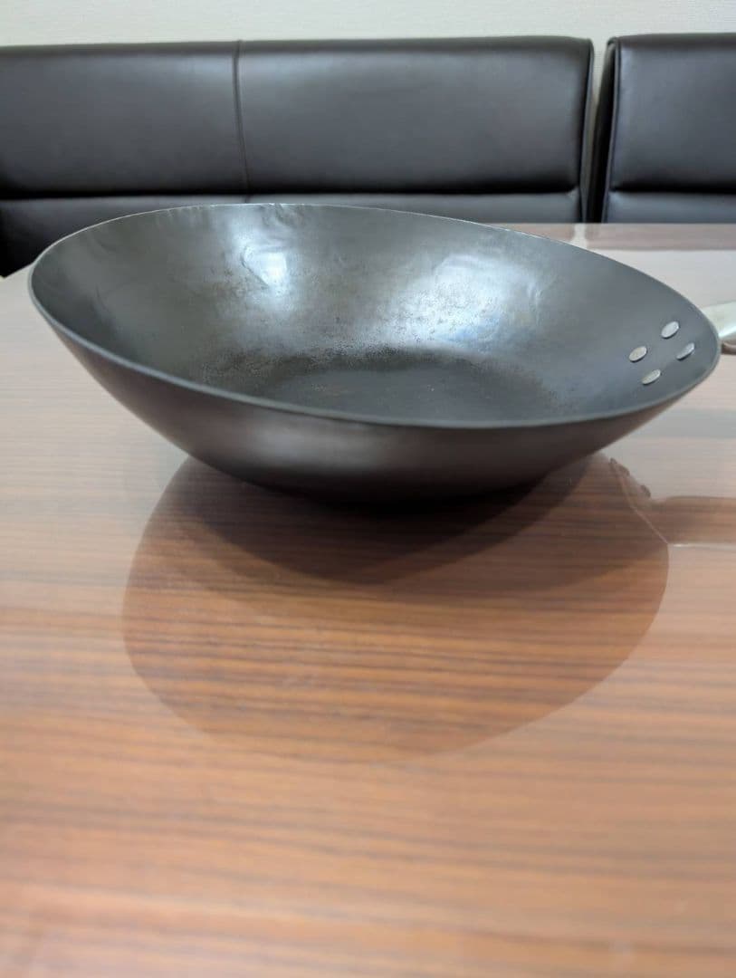 HANAKO+ａ 打ち出し窒化加工深型フライパン　27cm　チタンハンドル