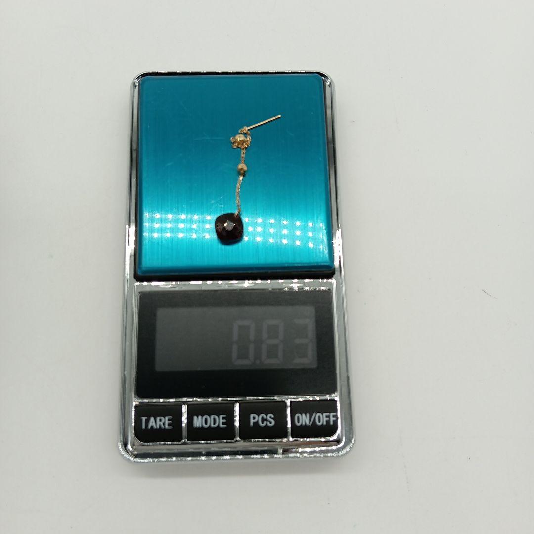 2-2623 K18 ガーネット ピアス ペンダントトップ