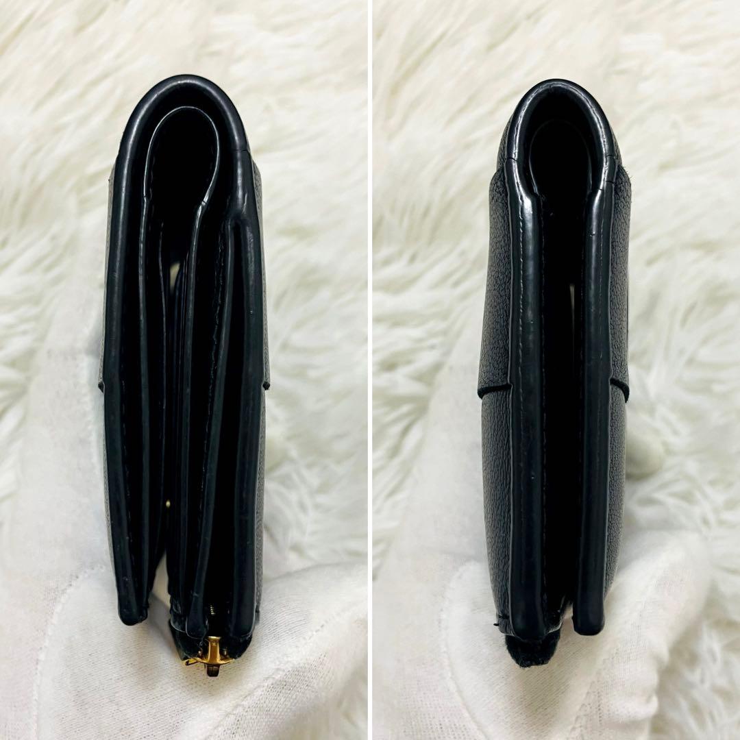 極美✨ボッテガヴェネタ 二つ折り財布 カセット レザー 黒