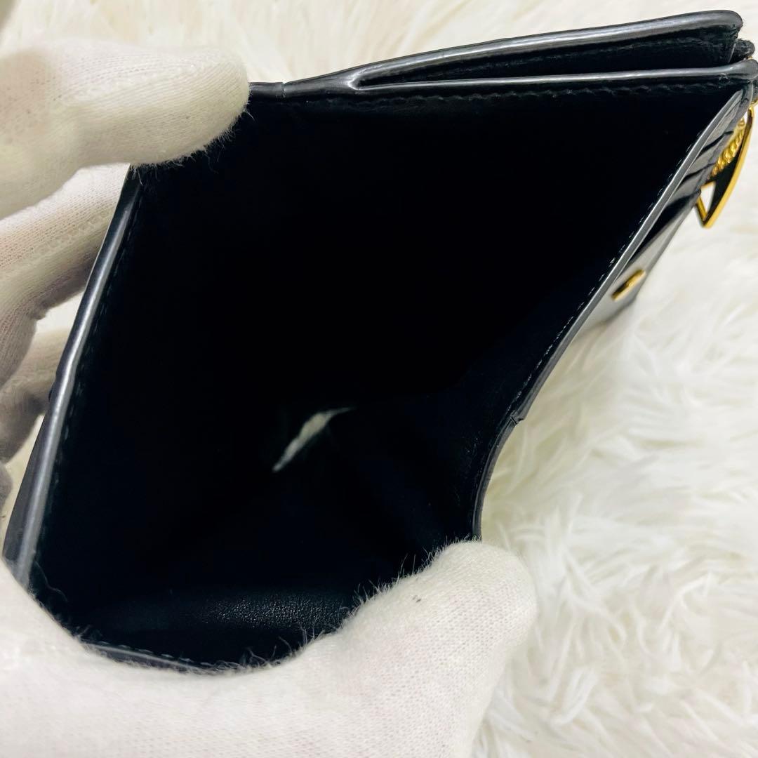 極美✨ボッテガヴェネタ 二つ折り財布 カセット レザー 黒