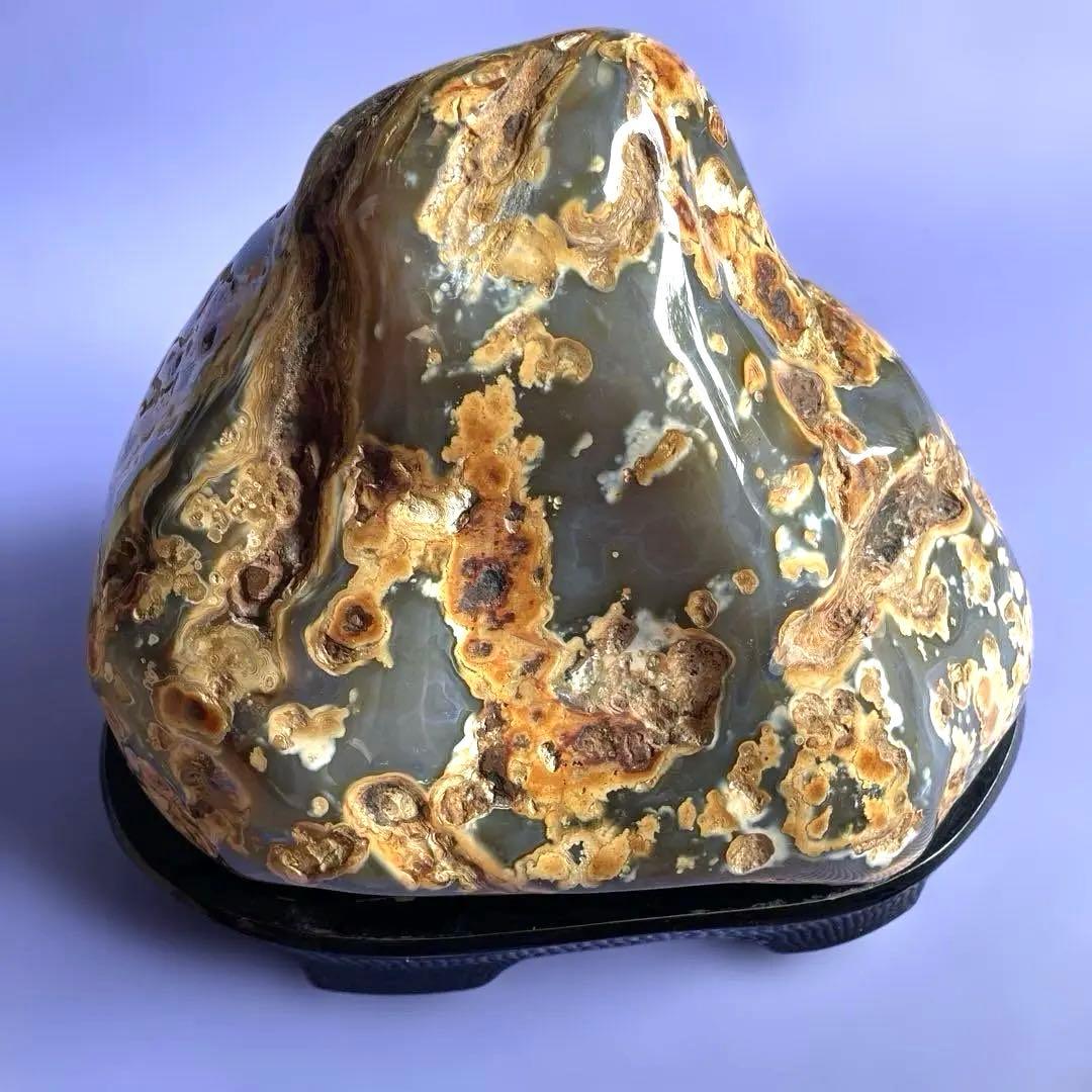 大型　水石　孔雀瑪瑙　5.7キロ