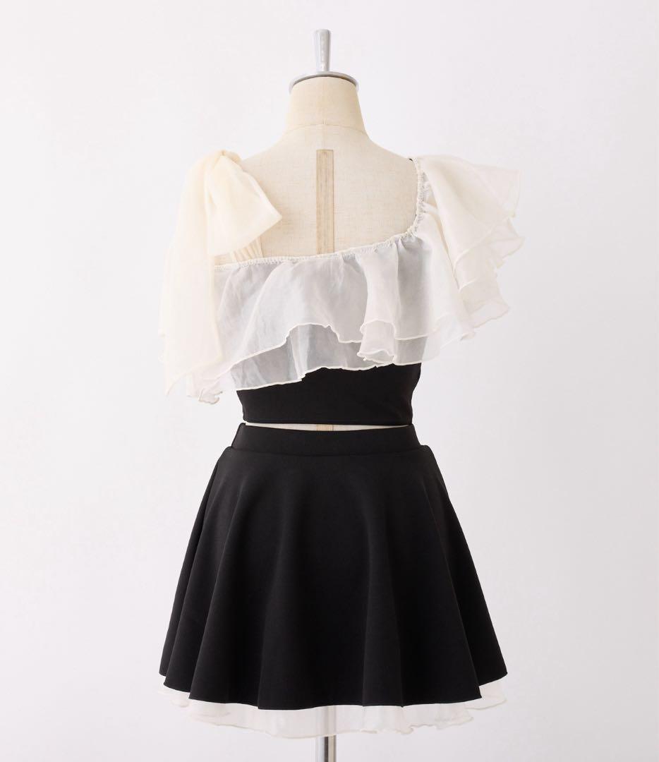 swimwear/肩リボンワンショルダー/3点セット 水着 完売品