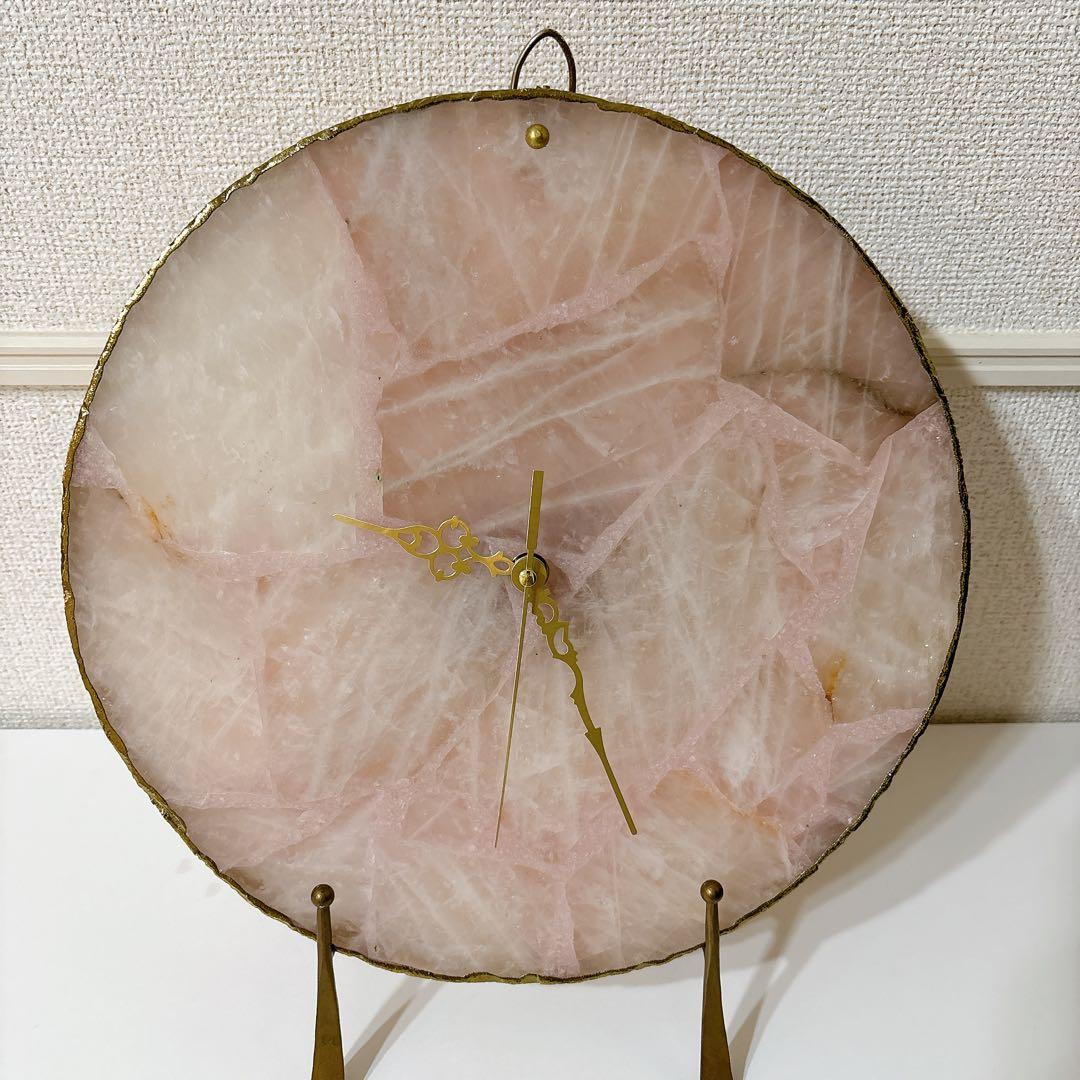 ローズクォーツ壁掛け時計