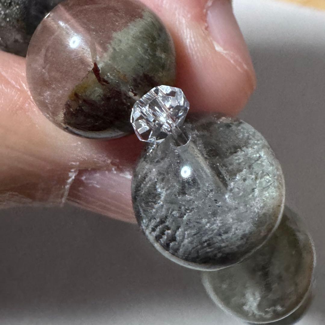 【新品未使用】龍神ガーデンファントムクォーツブレスレット、13.0〜13.9mm