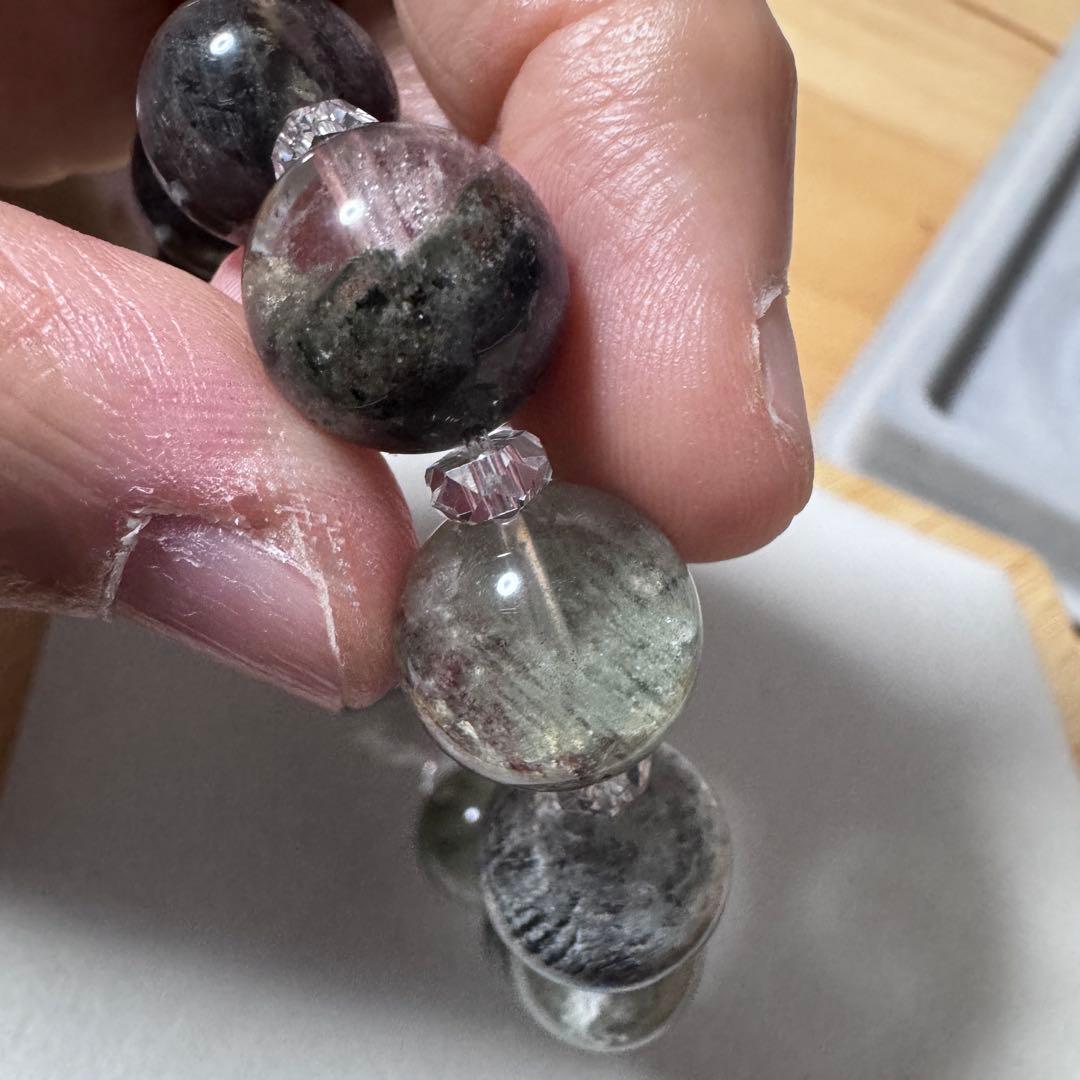 【新品未使用】龍神ガーデンファントムクォーツブレスレット、13.0〜13.9mm