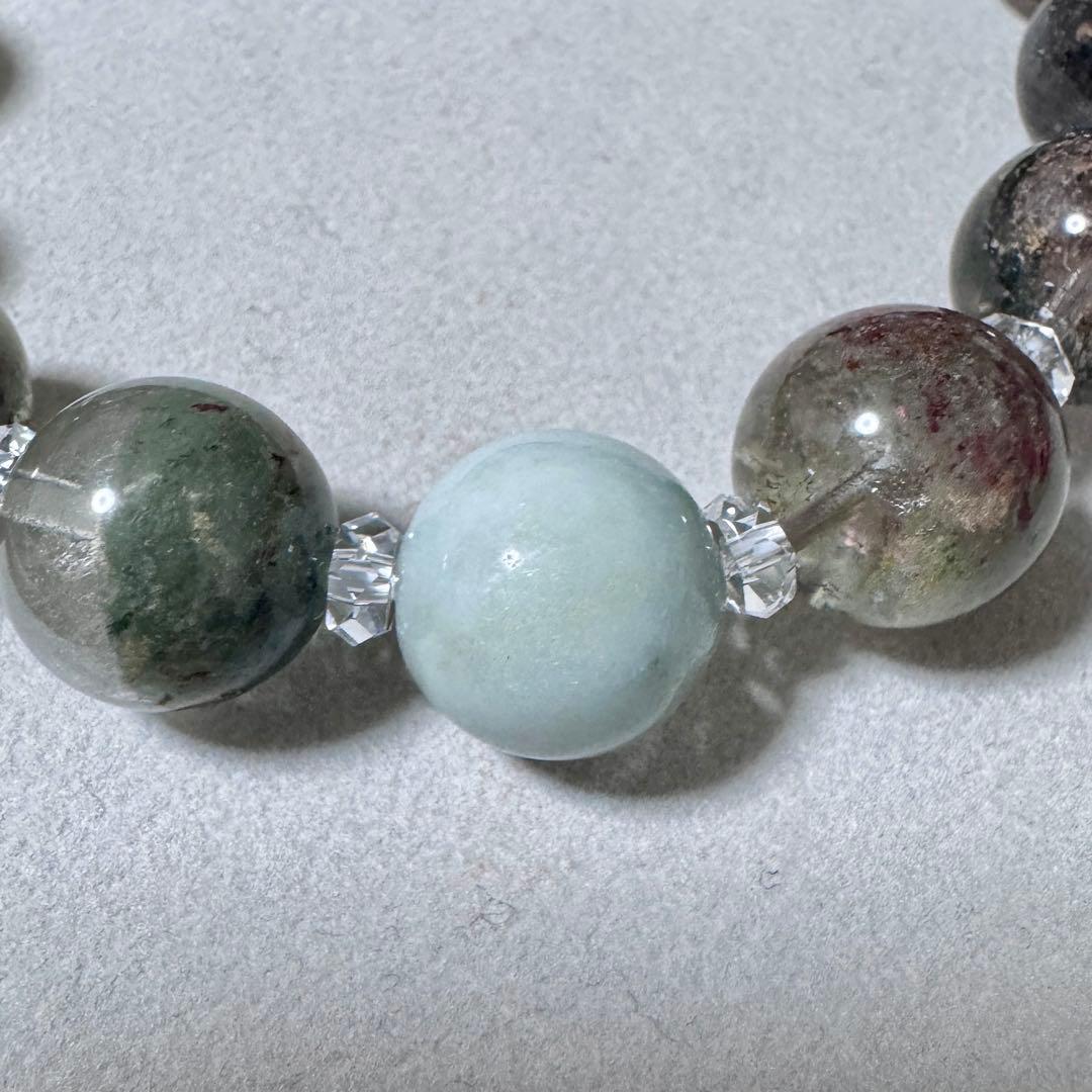 【新品未使用】龍神ガーデンファントムクォーツブレスレット、13.0〜13.9mm