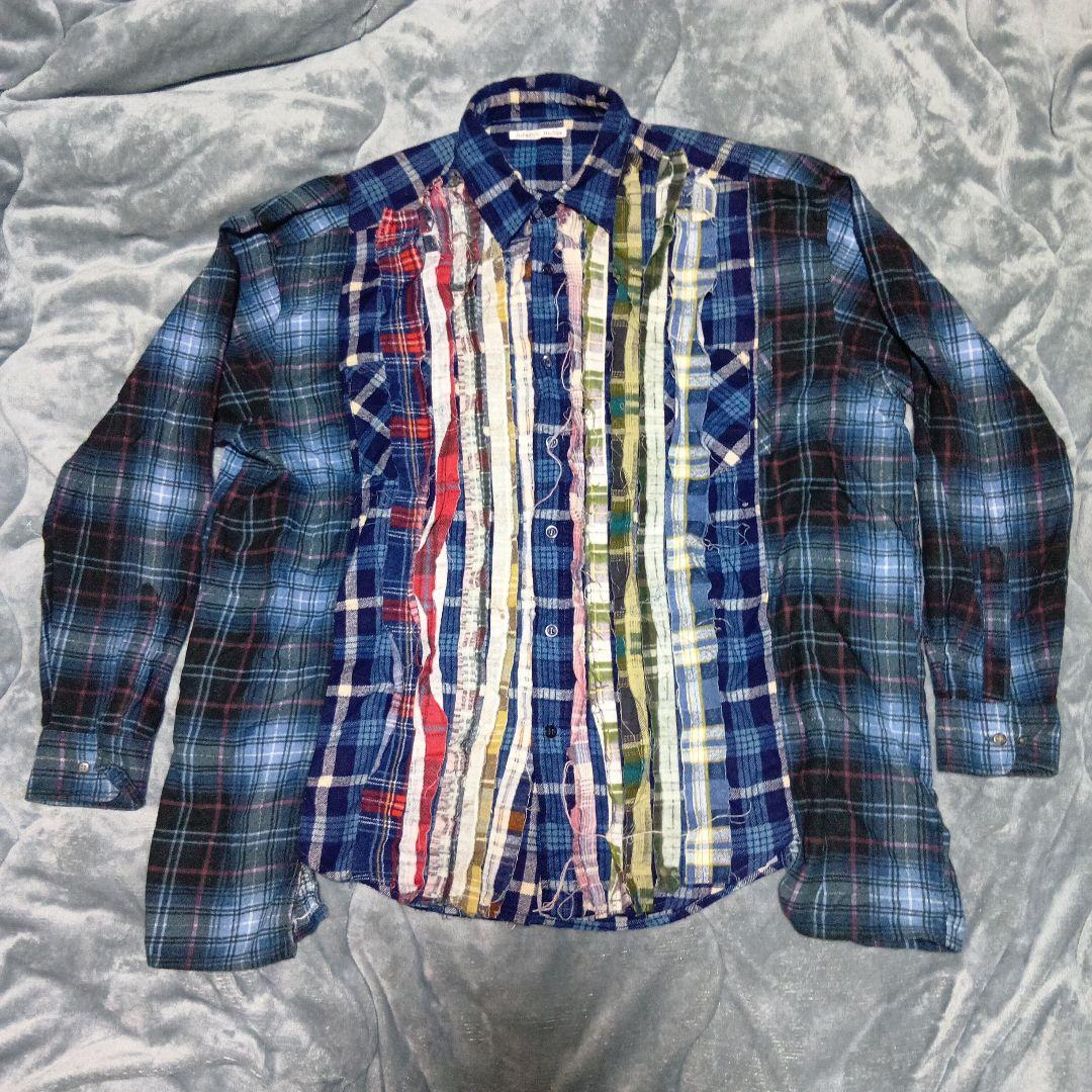 rebuild by needles 再構築 フランネルシャツ flannel