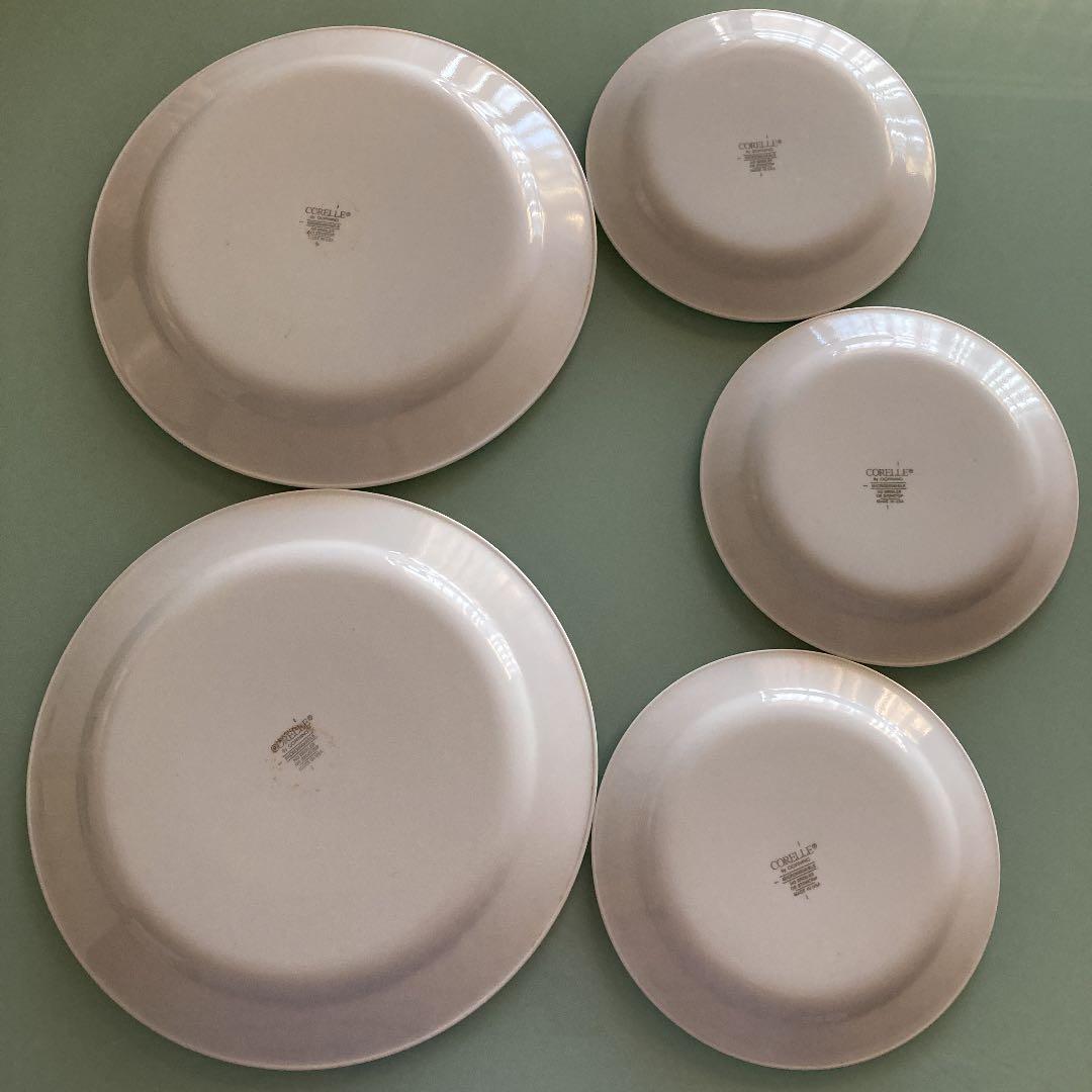 【超希少】CORELLE フルーツ柄 お皿セット 大皿2枚、小皿3枚