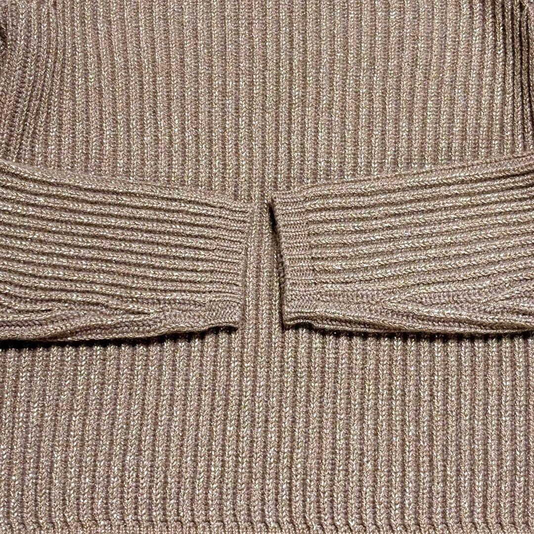 未使用級　サイズS 白タグ　マックスマーラ　フリンジ　ラメ入りカシミヤ混　ニット