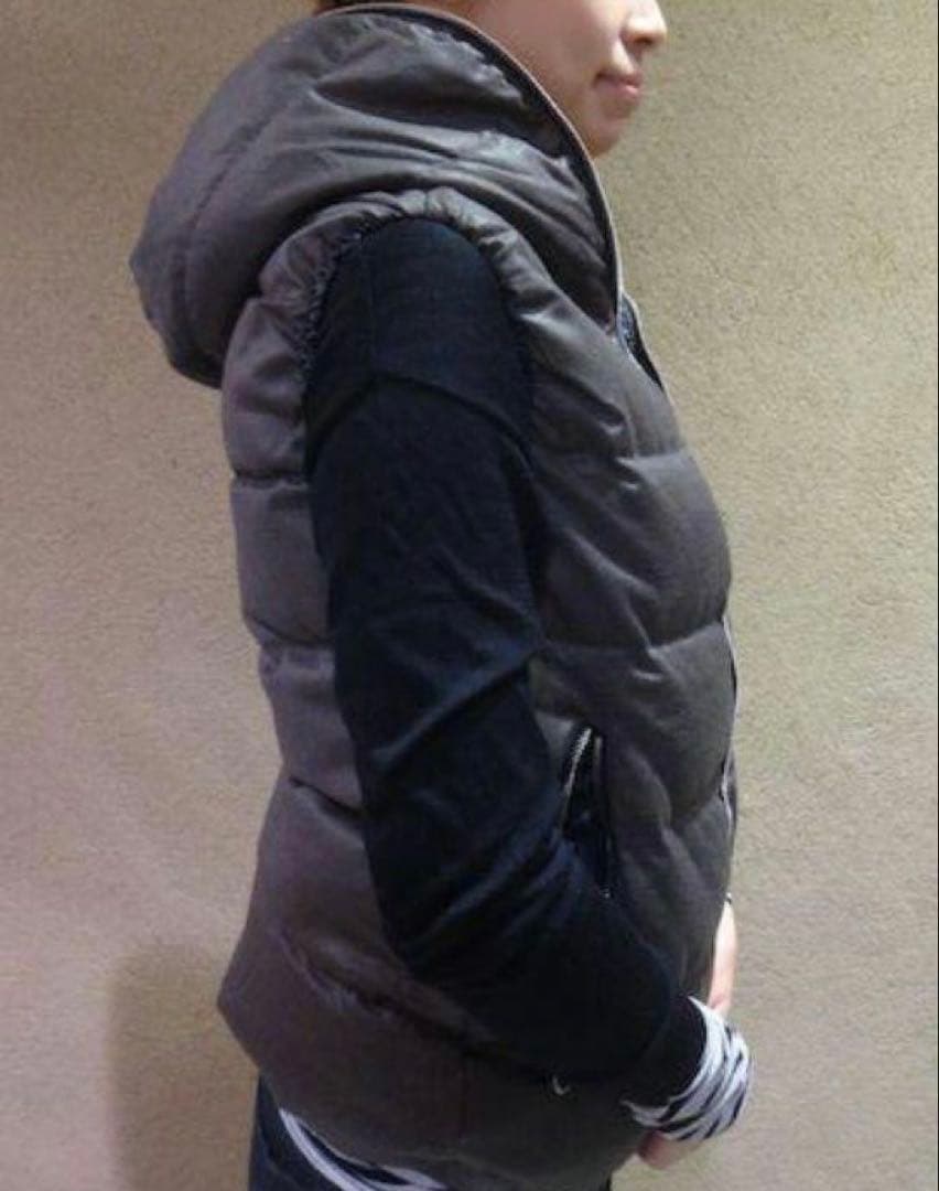 DUVETICA フード付きダウンベスト ウール