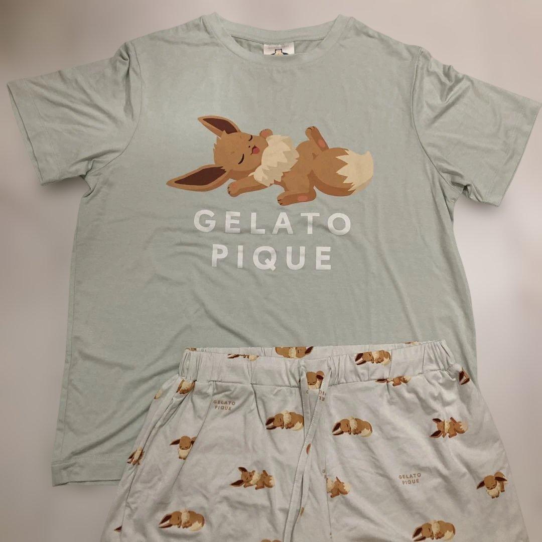 ジェラートピケ ポケモン　イーブイ　ルームウエア　上下セット　未使用