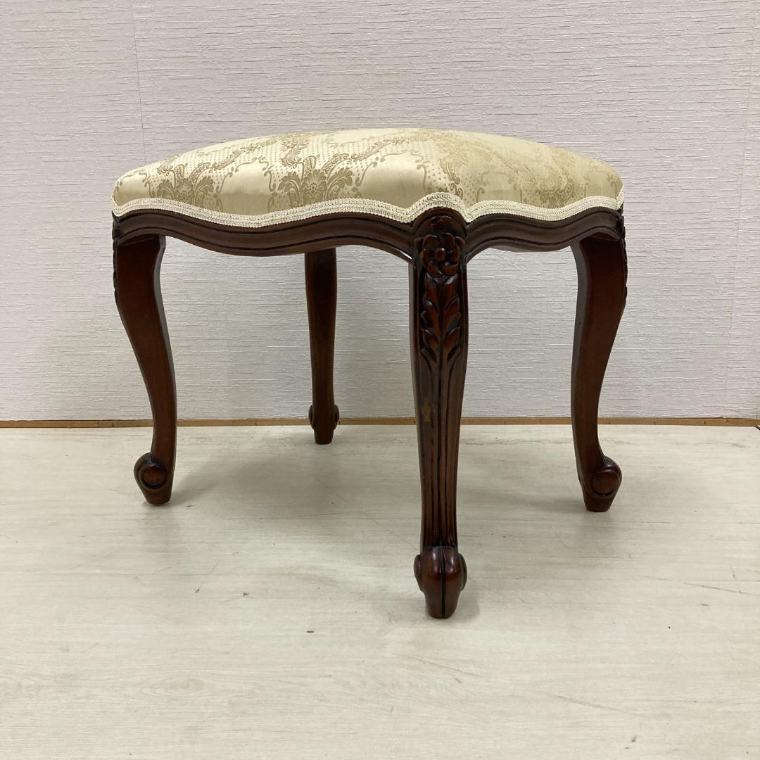 クラシック　猫脚　スツール　オットマン　椅子　ベンチ　A