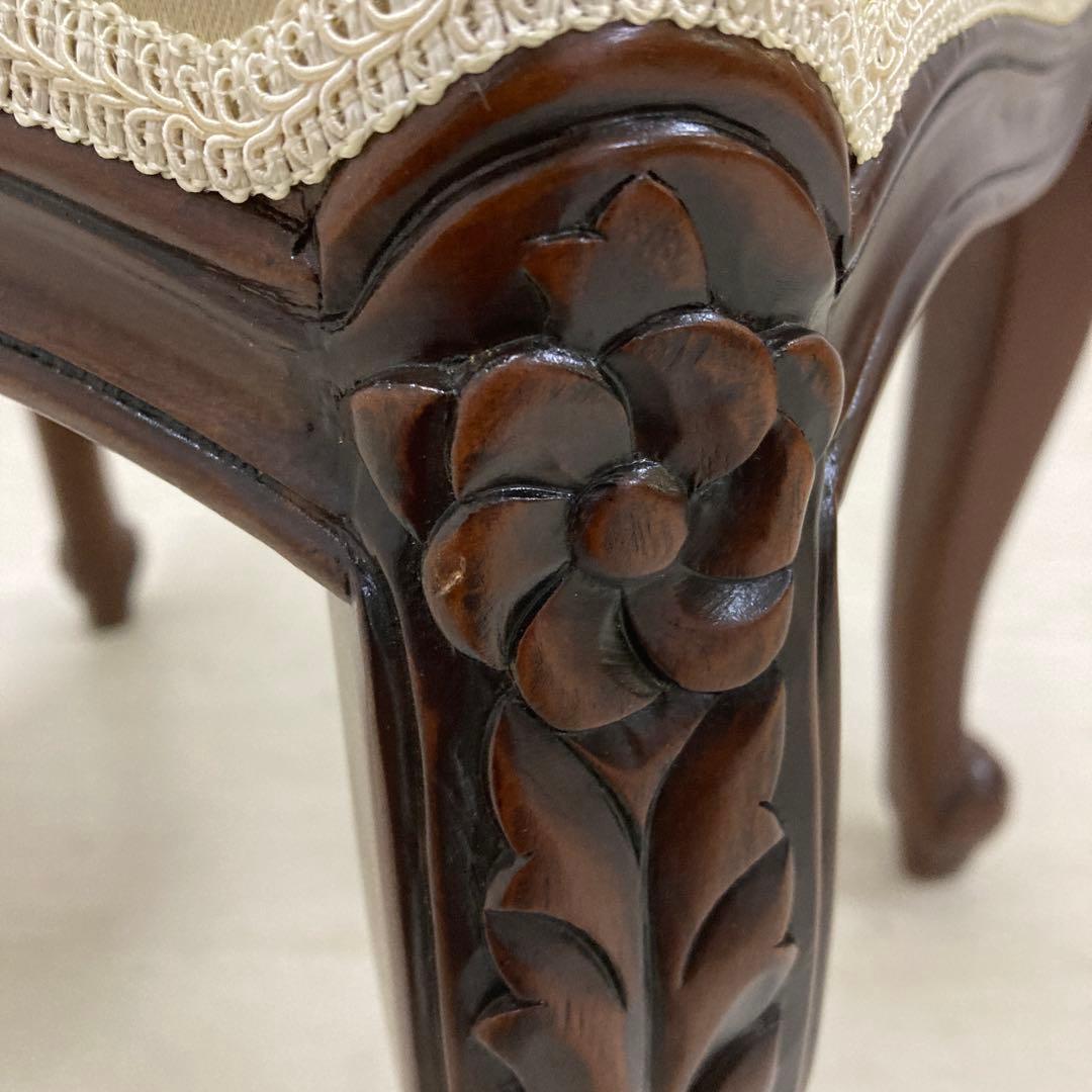 クラシック　猫脚　スツール　オットマン　椅子　ベンチ　A