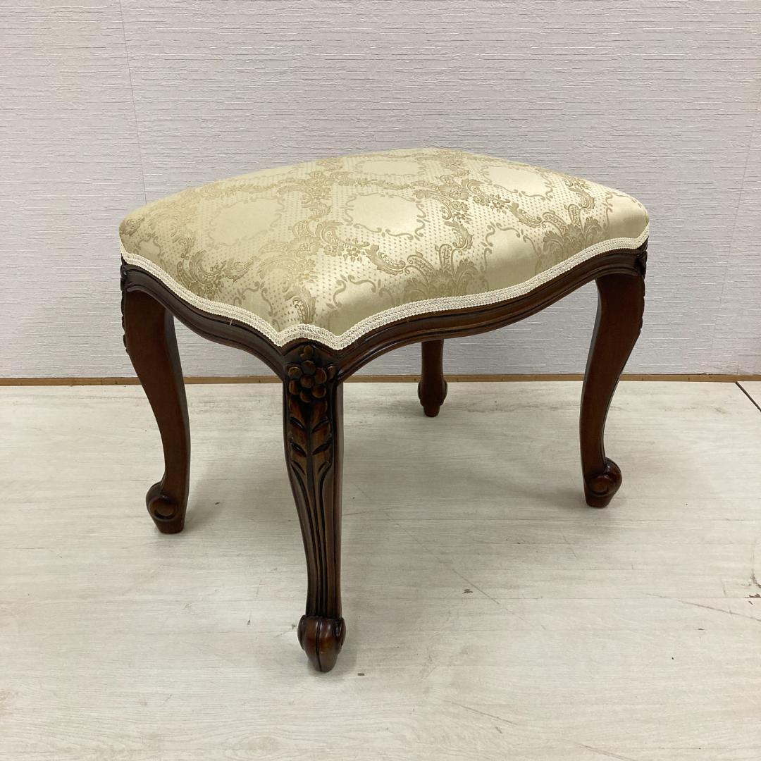 クラシック　猫脚　スツール　オットマン　椅子　ベンチ　A