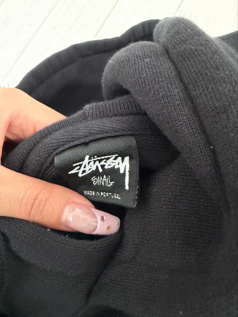 【STUSSY】 フーディー　ブラック　S