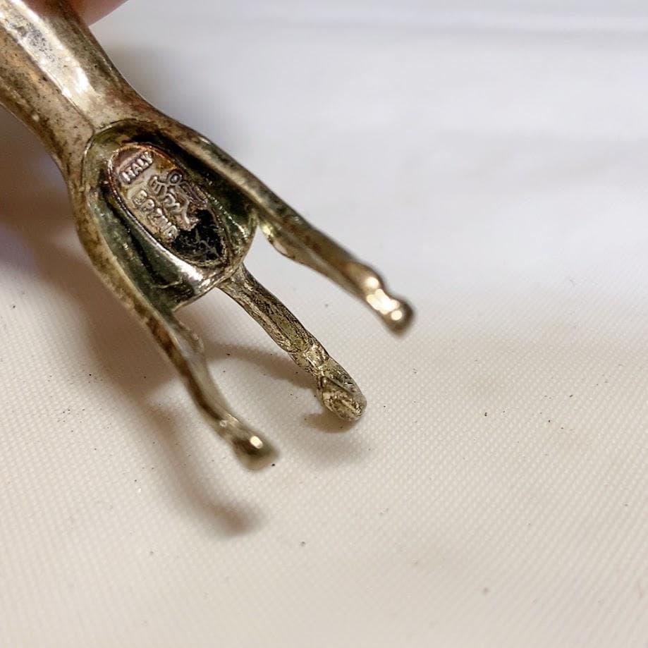 ITALY 馬 箸置き カトラリーレスト シルバー アニマル ホース 6個