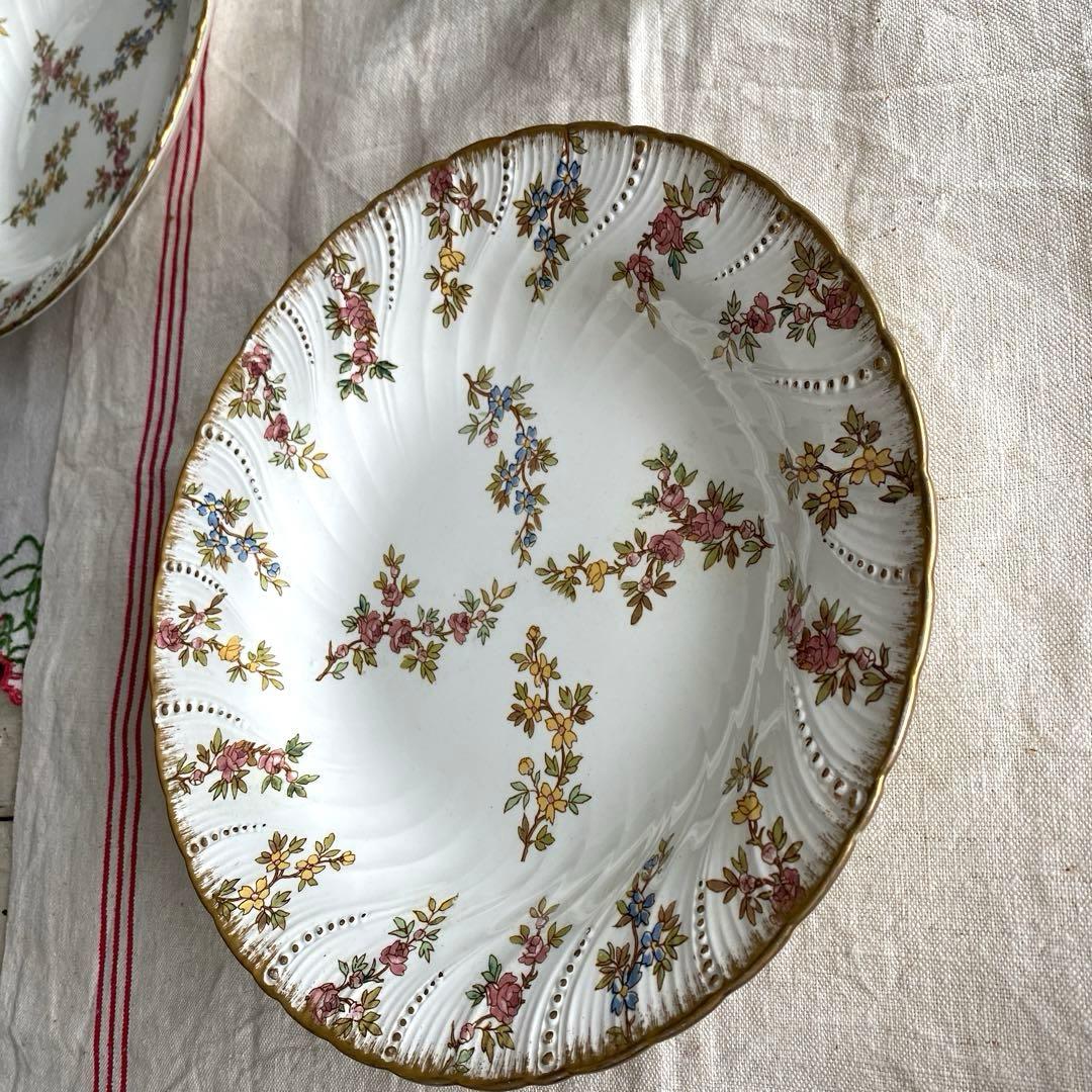 Sarreguemines　ルイ15世　深皿プレート　フランスアンティーク【C】