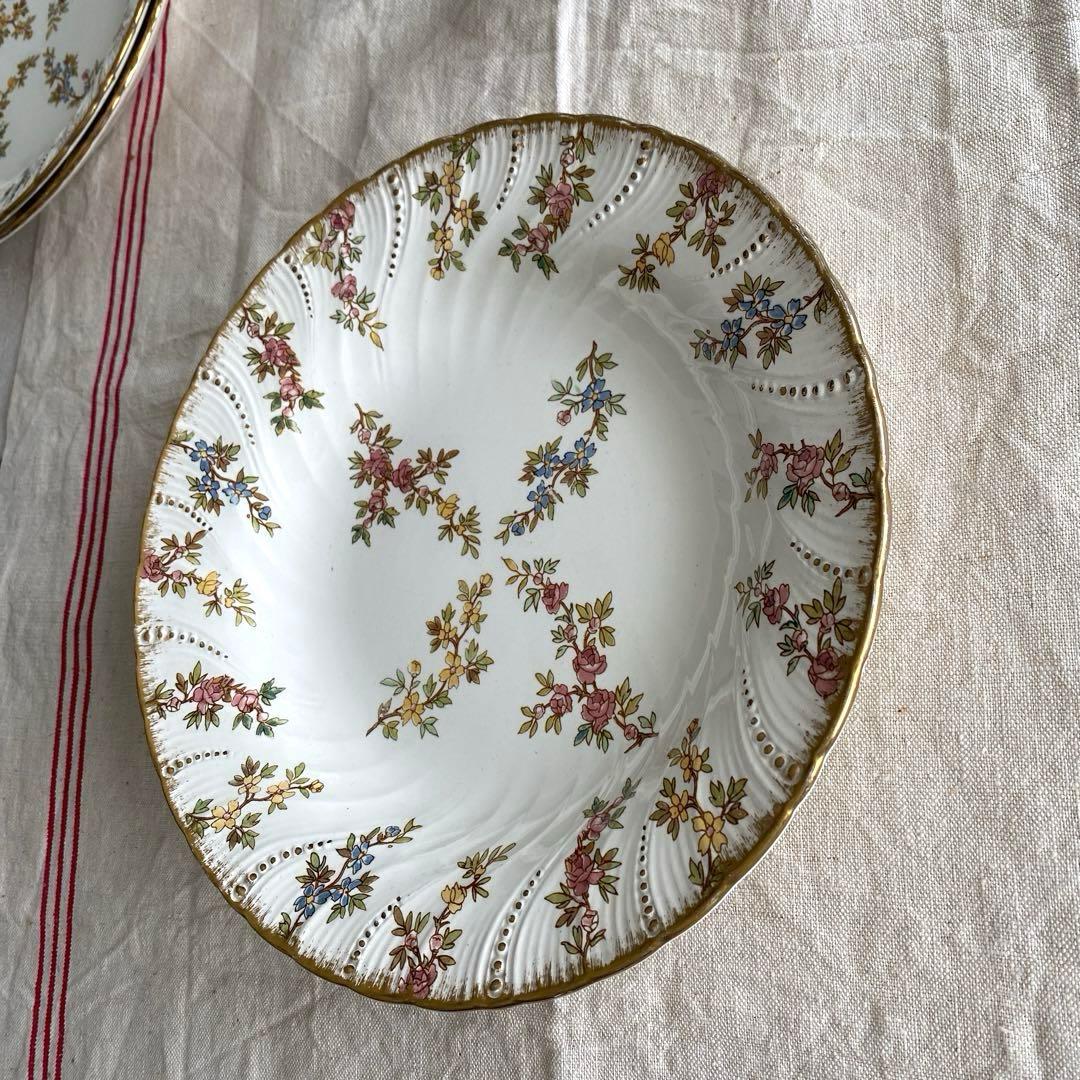 Sarreguemines　ルイ15世　深皿プレート　フランスアンティーク【C】