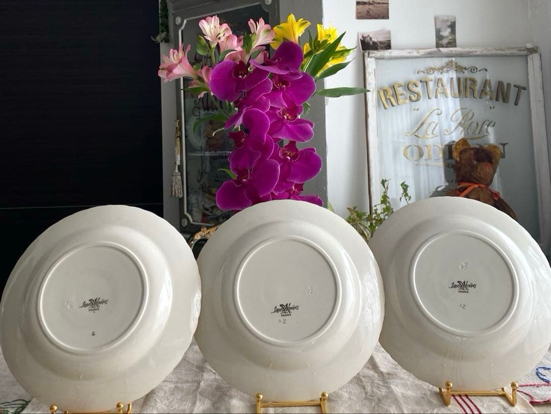 Sarreguemines　ルイ15世　深皿プレート　フランスアンティーク【C】