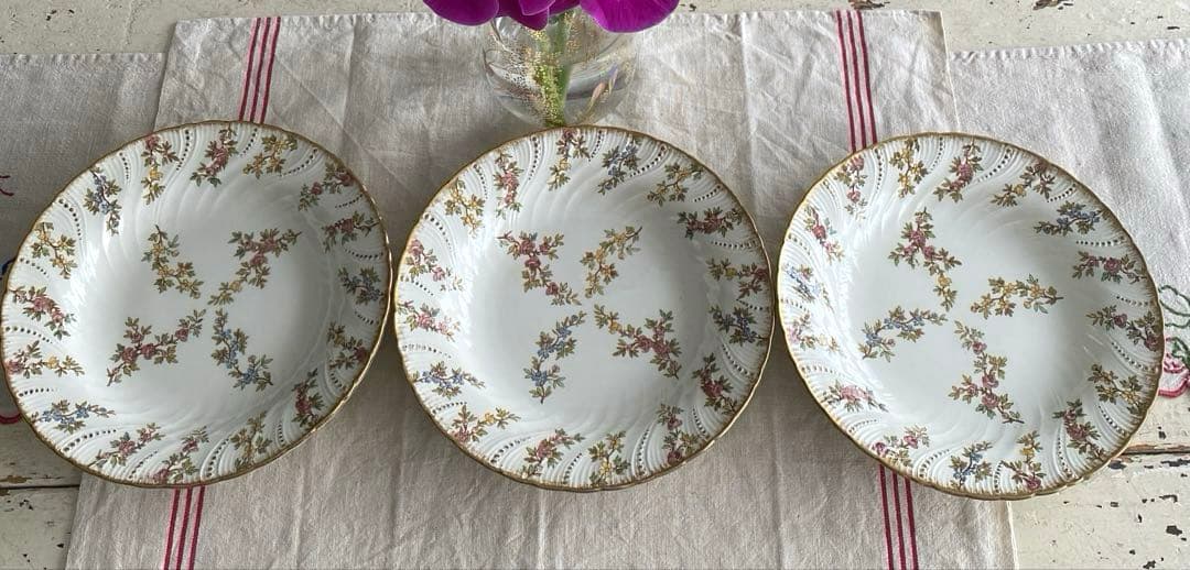 Sarreguemines　ルイ15世　深皿プレート　フランスアンティーク【C】