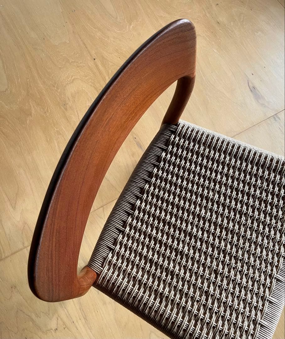 Niels Moller Model 75 チーク ペーパーコード張替え後未使用