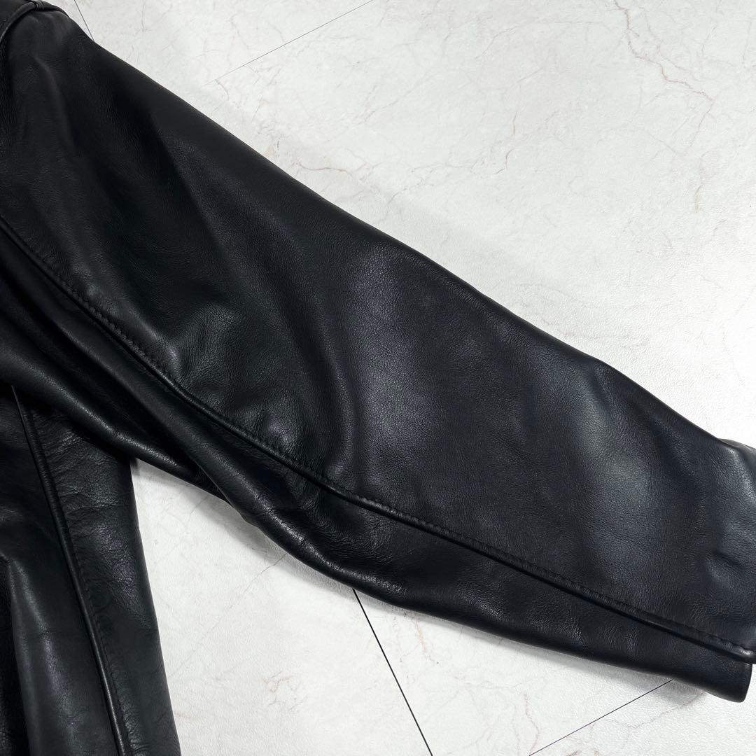 ✨極美品 ショット 641 ライダースジャケット 希少44 レザー 本革