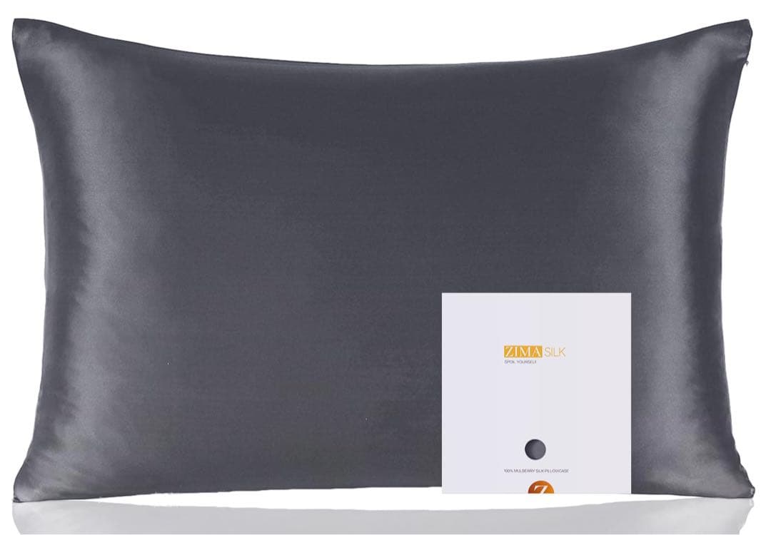 53★Zimasilk 100%ピュアシルク枕カバー1枚 両面19匁シルク
