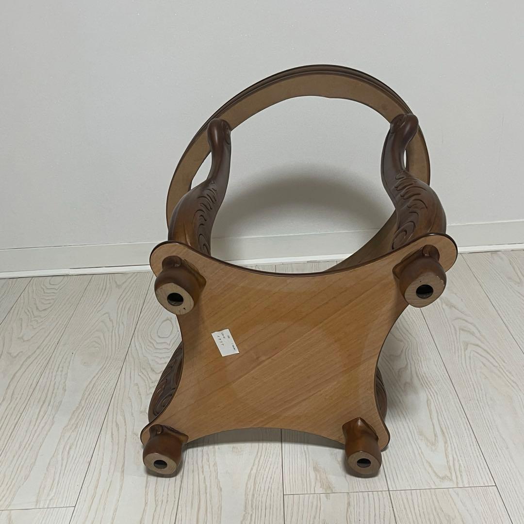 イタリア製アンティーク大理石花台サイドテーブル猫脚