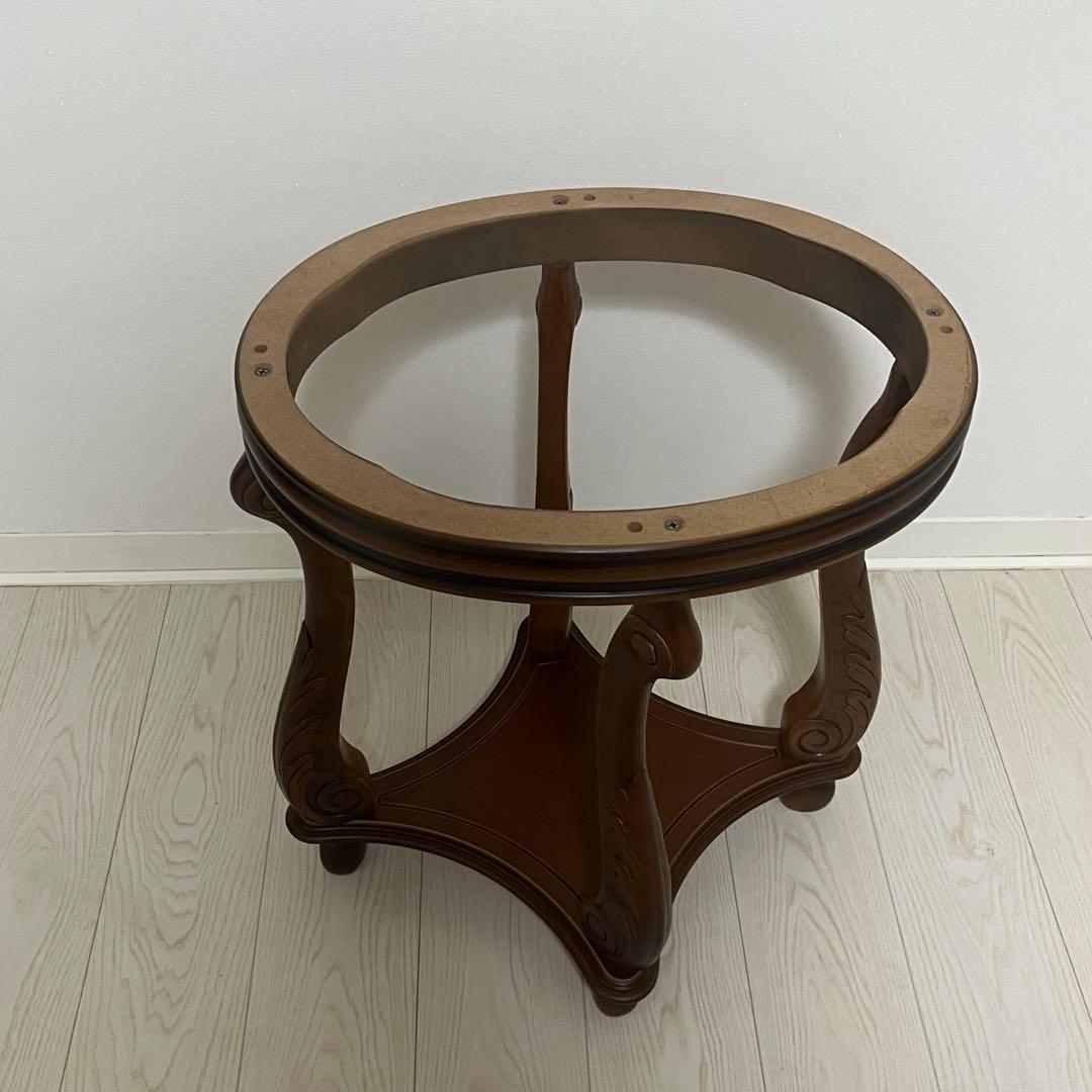 イタリア製アンティーク大理石花台サイドテーブル猫脚