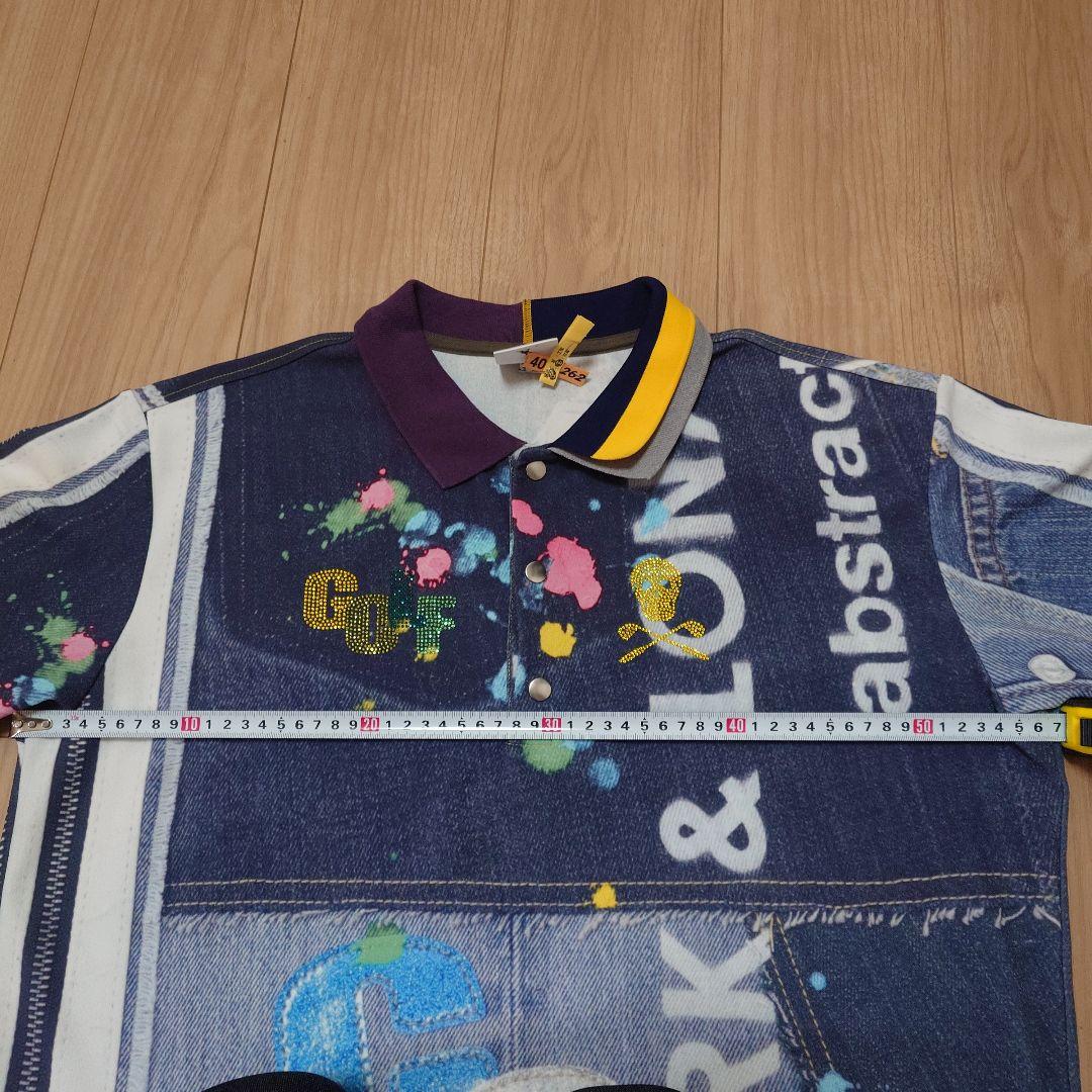 MARK & LONA ポロシャツ デニム調