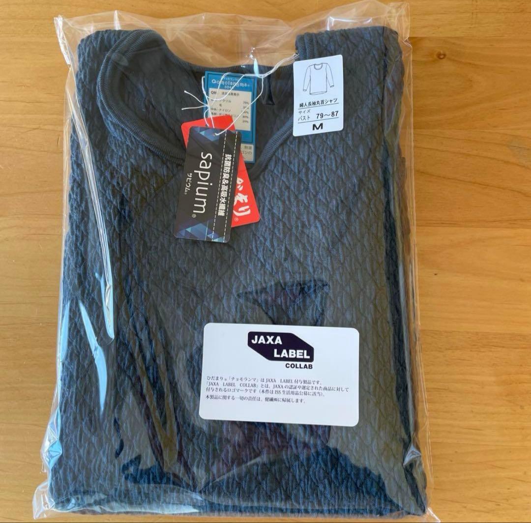 (新品未使用)ひだまり肌着 チョモランマ 婦人 長袖丸首インナーM