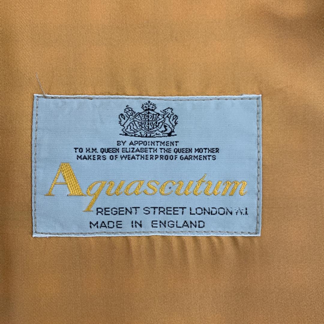 アクアスキュータム バルマカーンコート 36 Sサイズ ベルト付き 玉虫色 光沢