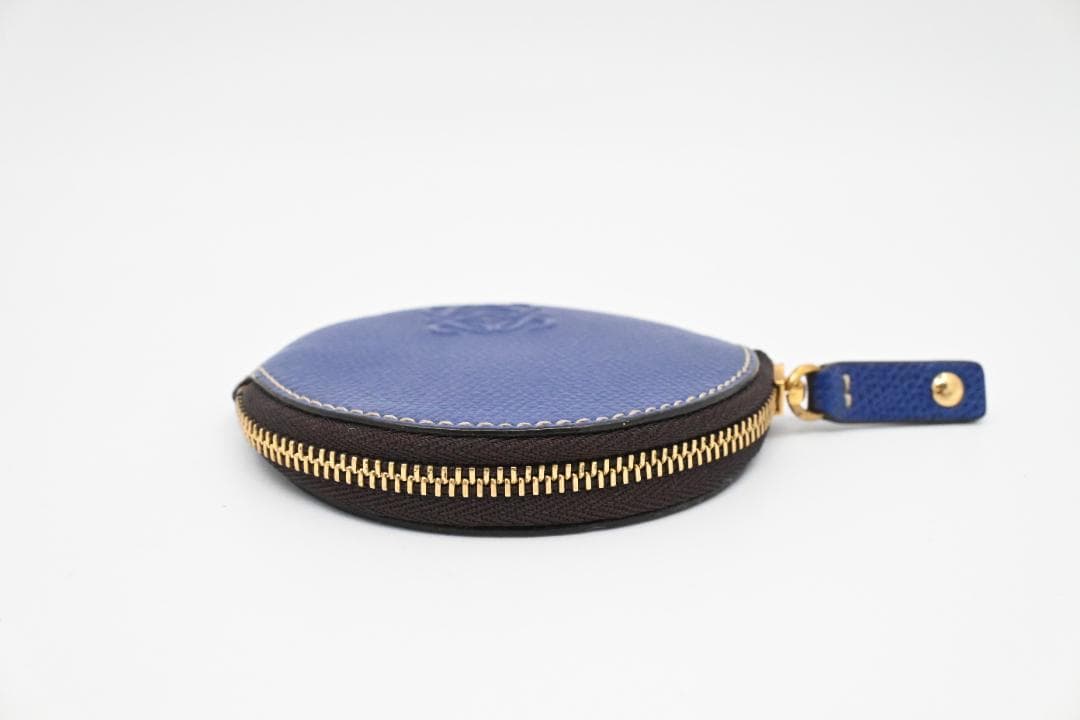 【大人気アイテム】ロエベ　LOEWE　ケース　小銭入れ　レザー　ブルー